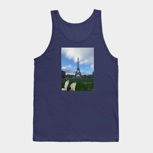 Kittans in Paris Tank Top by LeeanneC